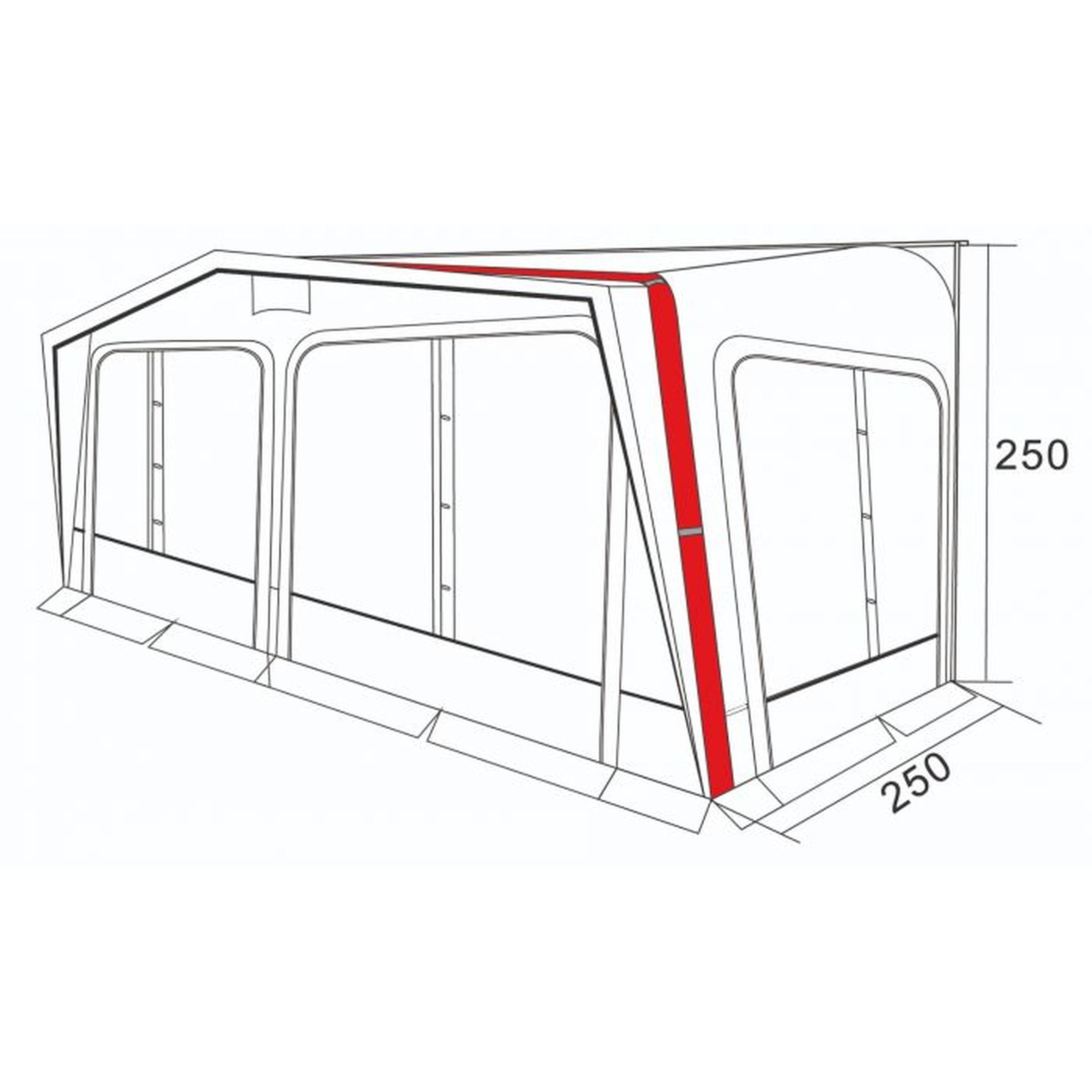 Westfield Pluto Performance Full Air Awning 1016 - 1050cm
