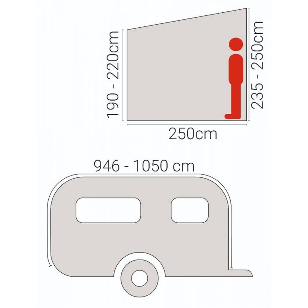 Westfield Pluto Performance Full Air Awning 1016 - 1050cm