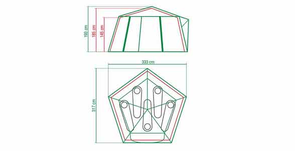 Coleman Polygon 5 Tent