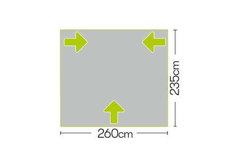 Quest Falcon 260 Poled Porch Awning 2024