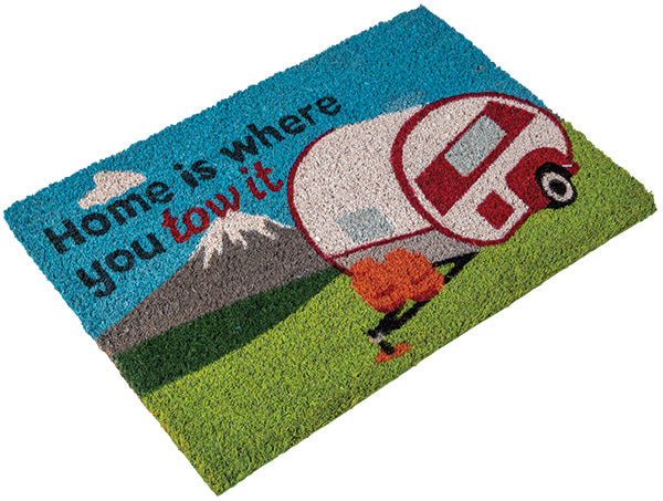 Quest Home is Where you Tow it - Caravan Coir Door Mat