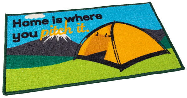 Quest Home Is Where you Pitch It - Tent Door Mat