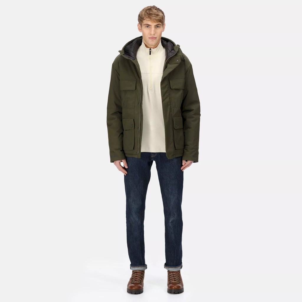Regatta Men's Raylan Waterproof Jacket Dark Khaki