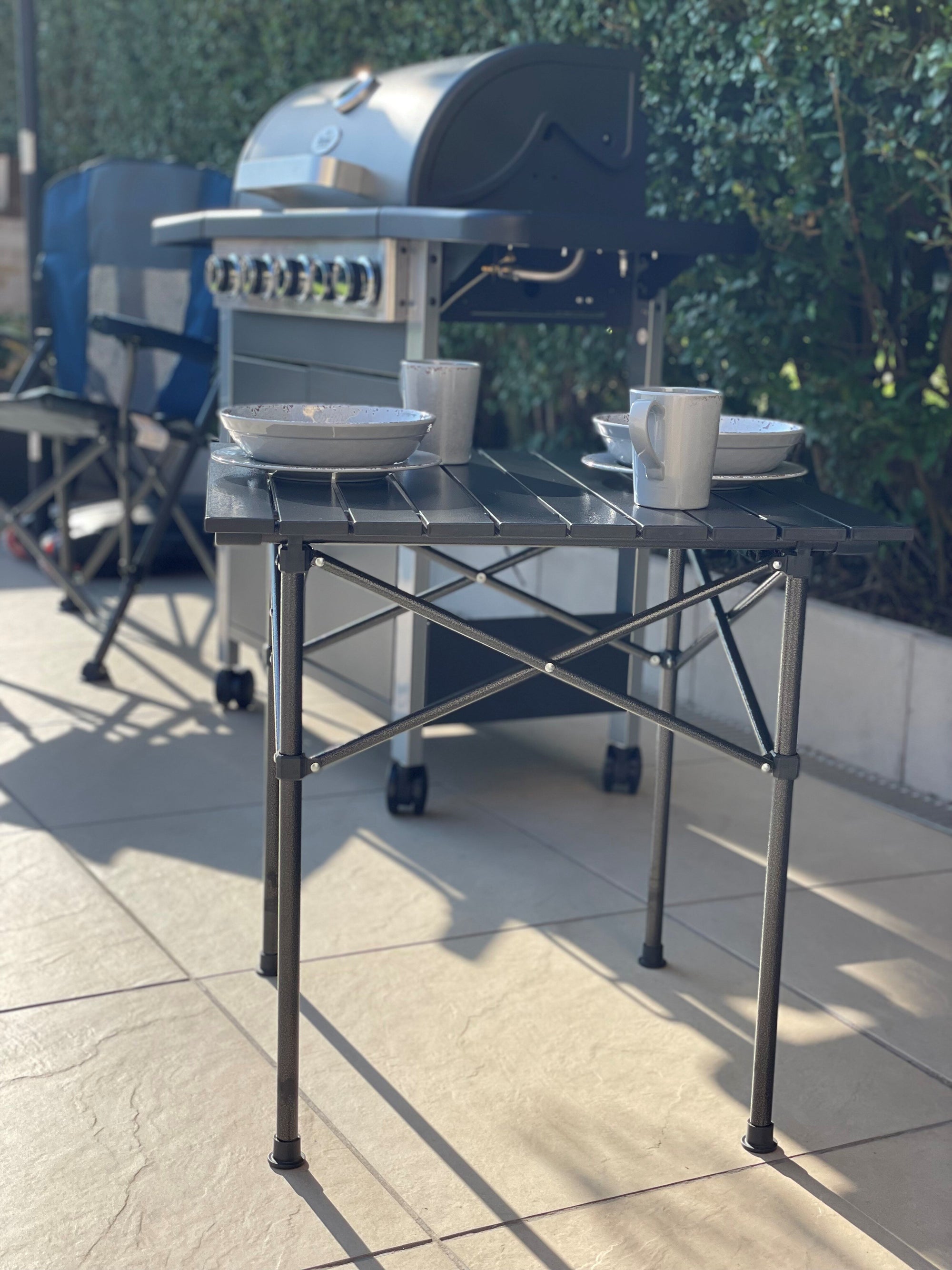 Royal Compact Slatted Aluminium Table