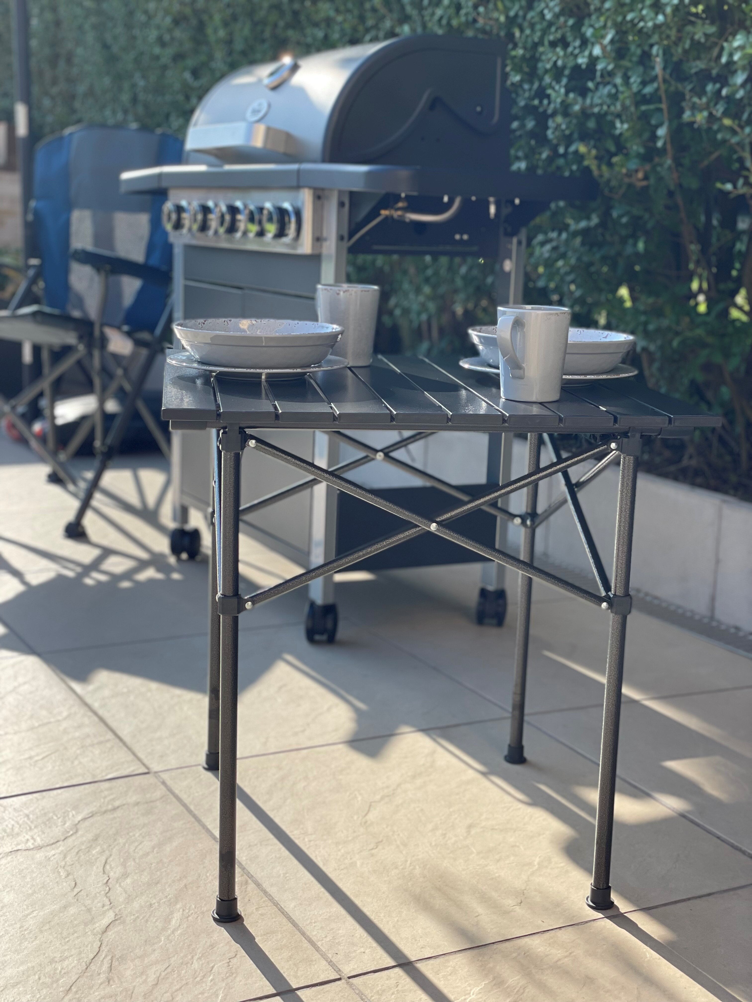 Royal Compact Slatted Aluminium Table