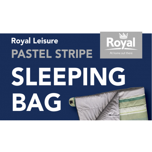 Royal Pastel Stripe 65oz Single Sleeping Bag
