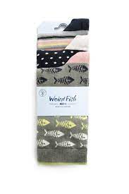 Weird Fish Ladies Parade Eco Patterned Socks 3pk