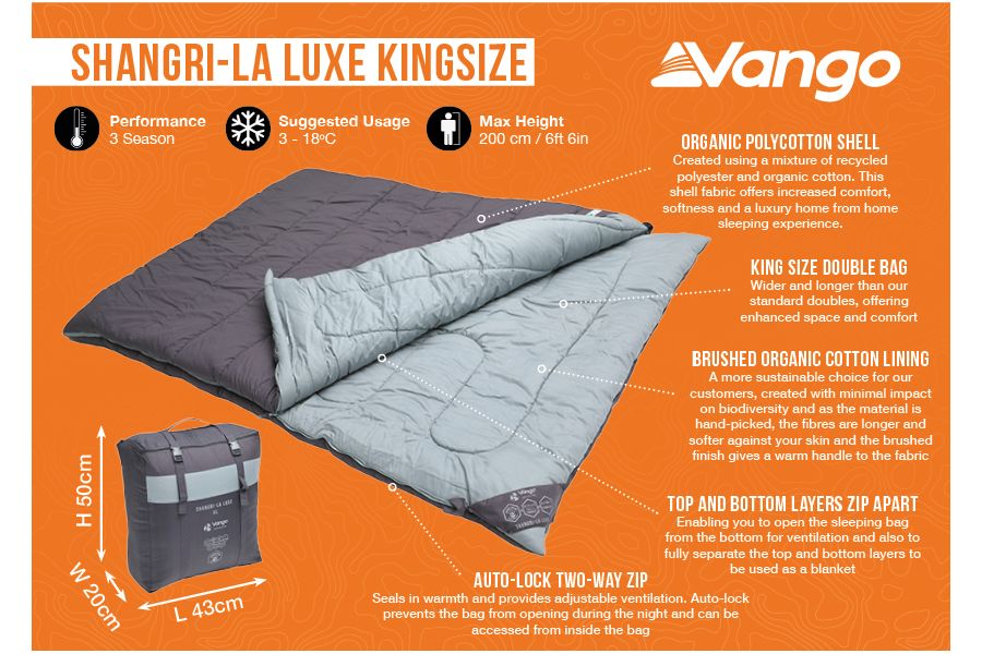 Best king on sale size sleeping bag