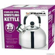 Prima 2.5 LTR Whistling Kettle Silver