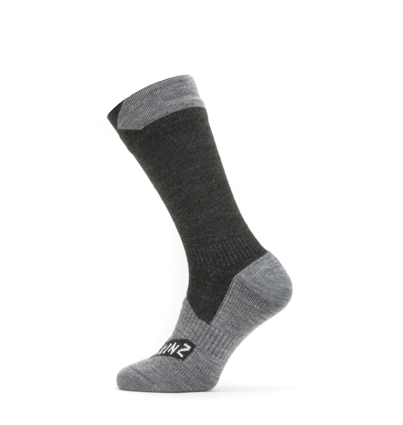 SealSkinz Waterproof All Weather Mid Length Sock - Blue/Grey Marl