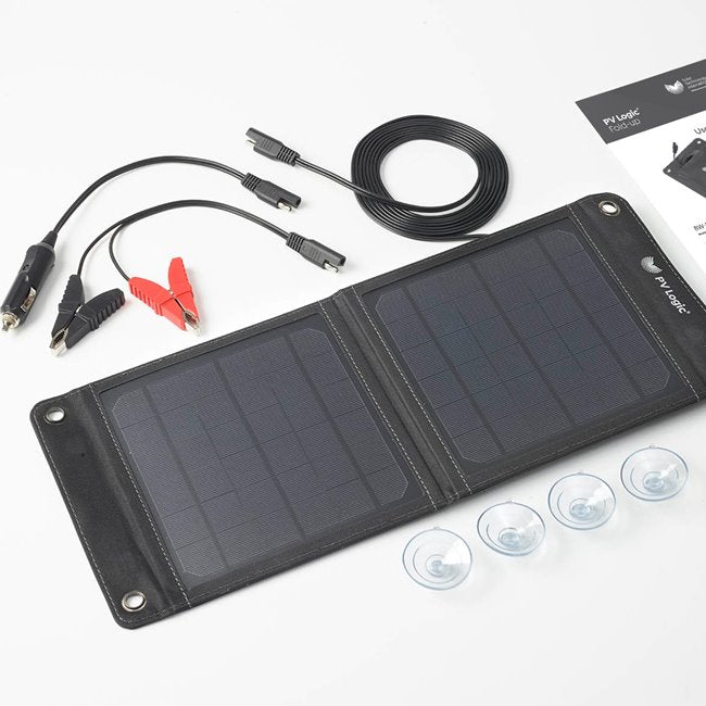 PV LOGIC 8W Fold Up Solar Battery Maintainer