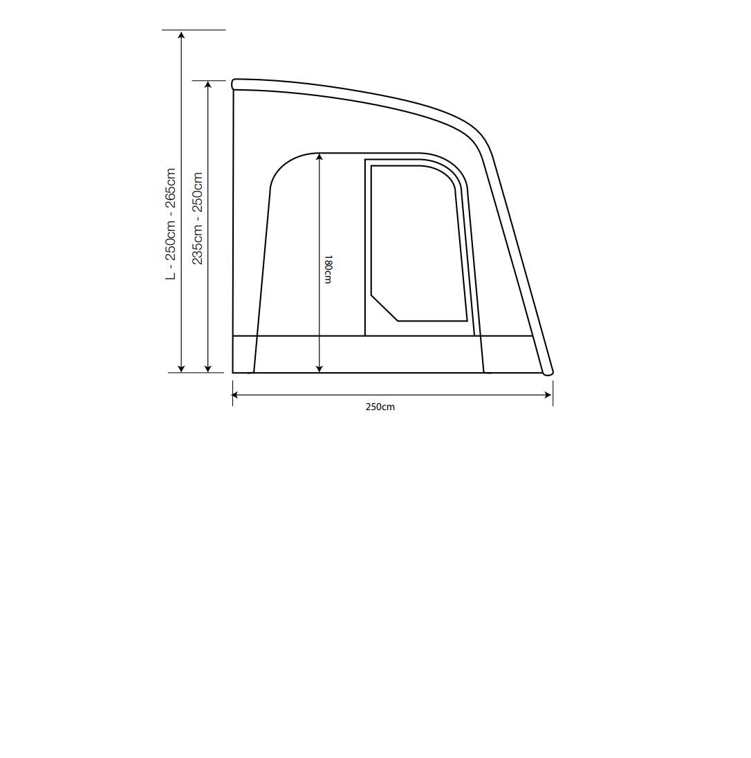 Outdoor Revolution Sportlite Air 320 Caravan Awning