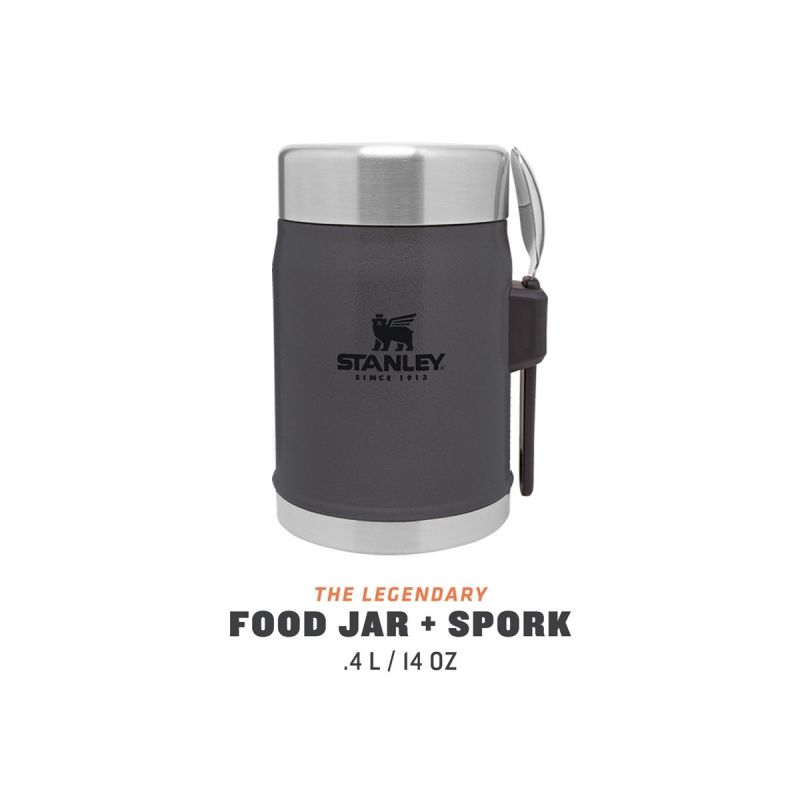 stanley legendary food jar and spork 0.4l charcoal