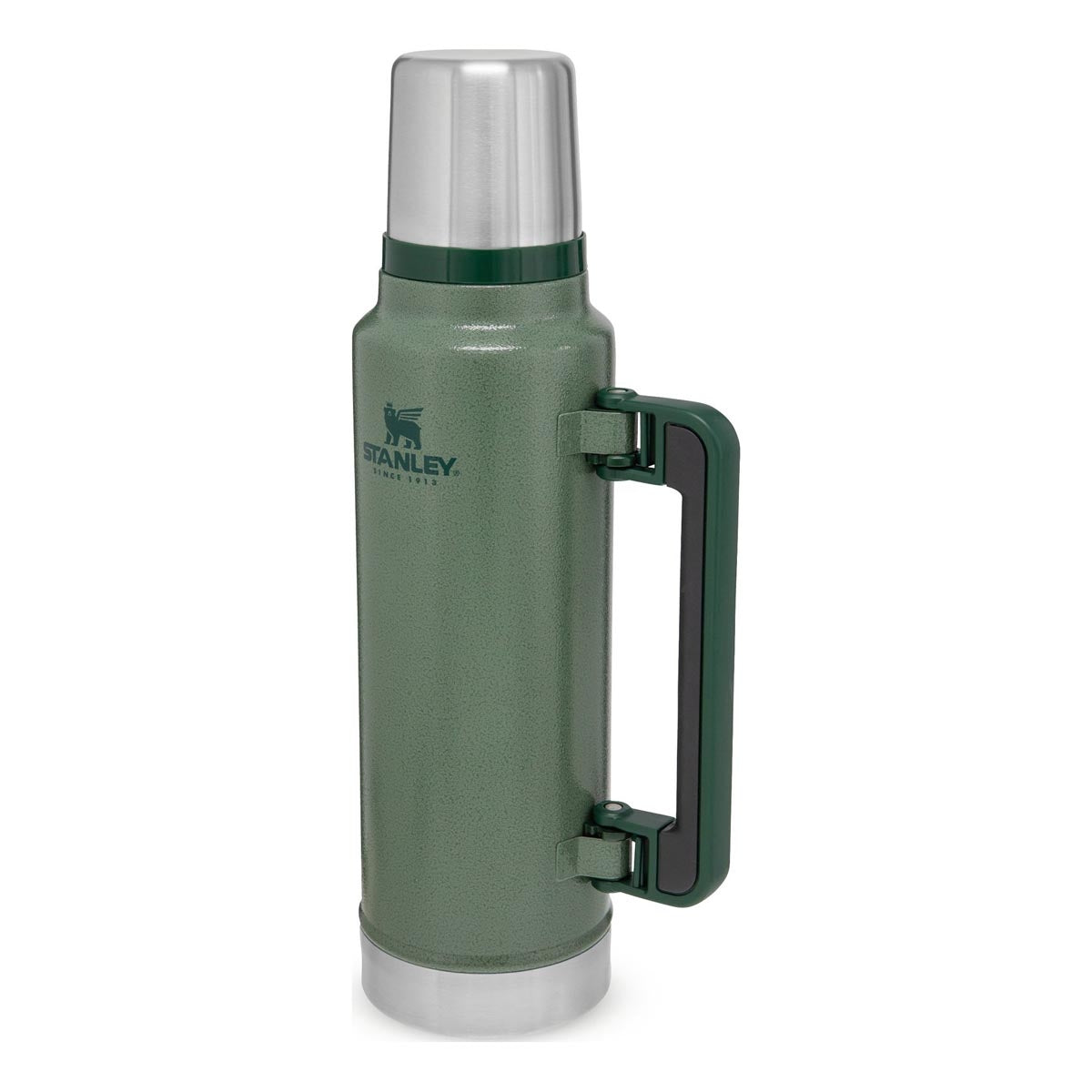 stanley legendary classic vacuum flask 1.4l hammertone green
