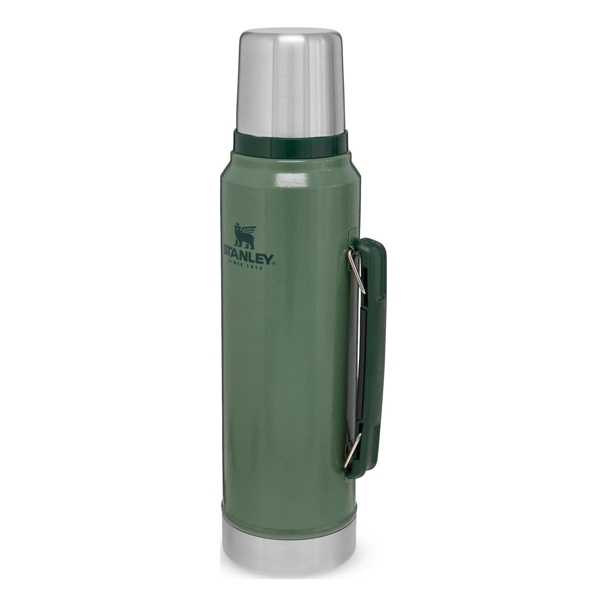 stanley legendary classic vacuum flask 1l  hammertone green