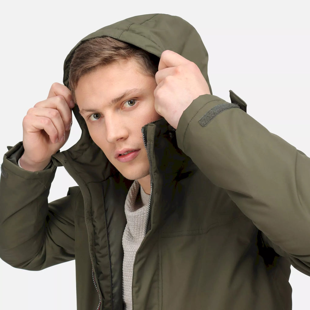 Regatta Men's Sterlings IV Waterproof Insulated Jacket  Dark Khaki