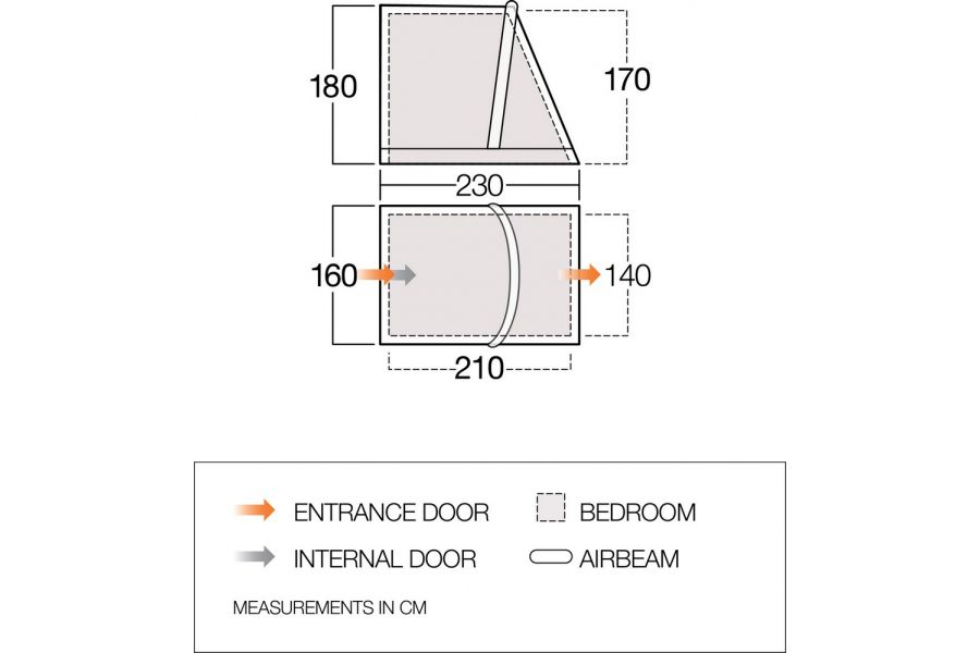Vango Tall Annex Elements Shield - Balletto