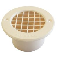 75mm Round Long Tall Vent - Cream