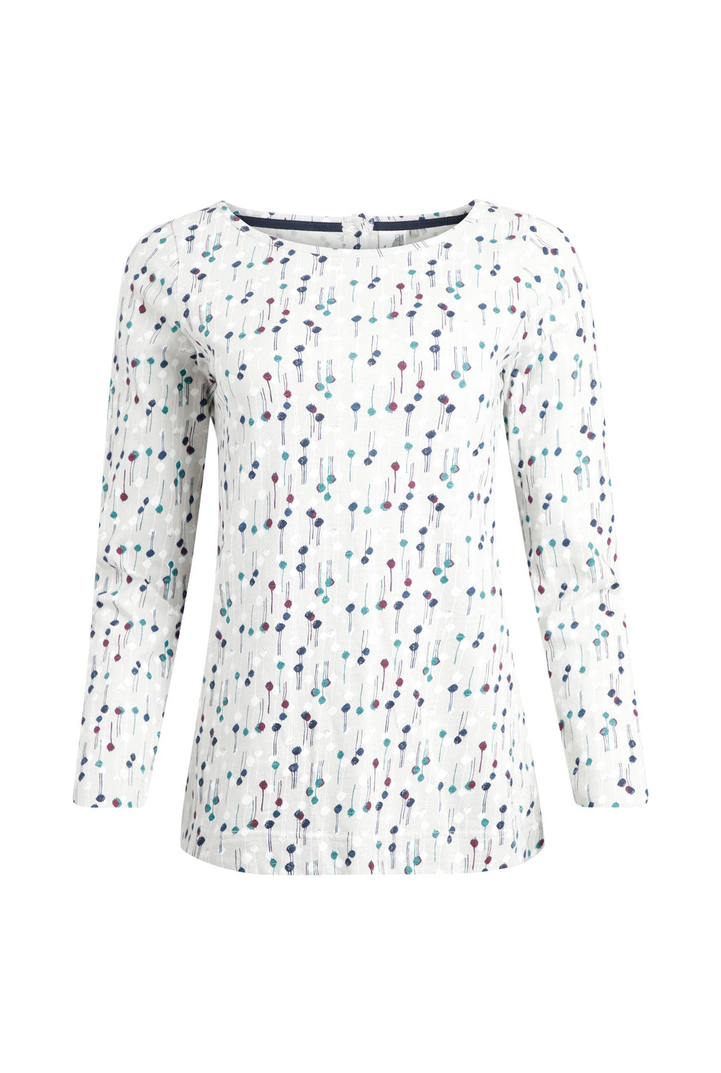 Weird Fish Tupelo Organic Printed Long Sleeved T shirt