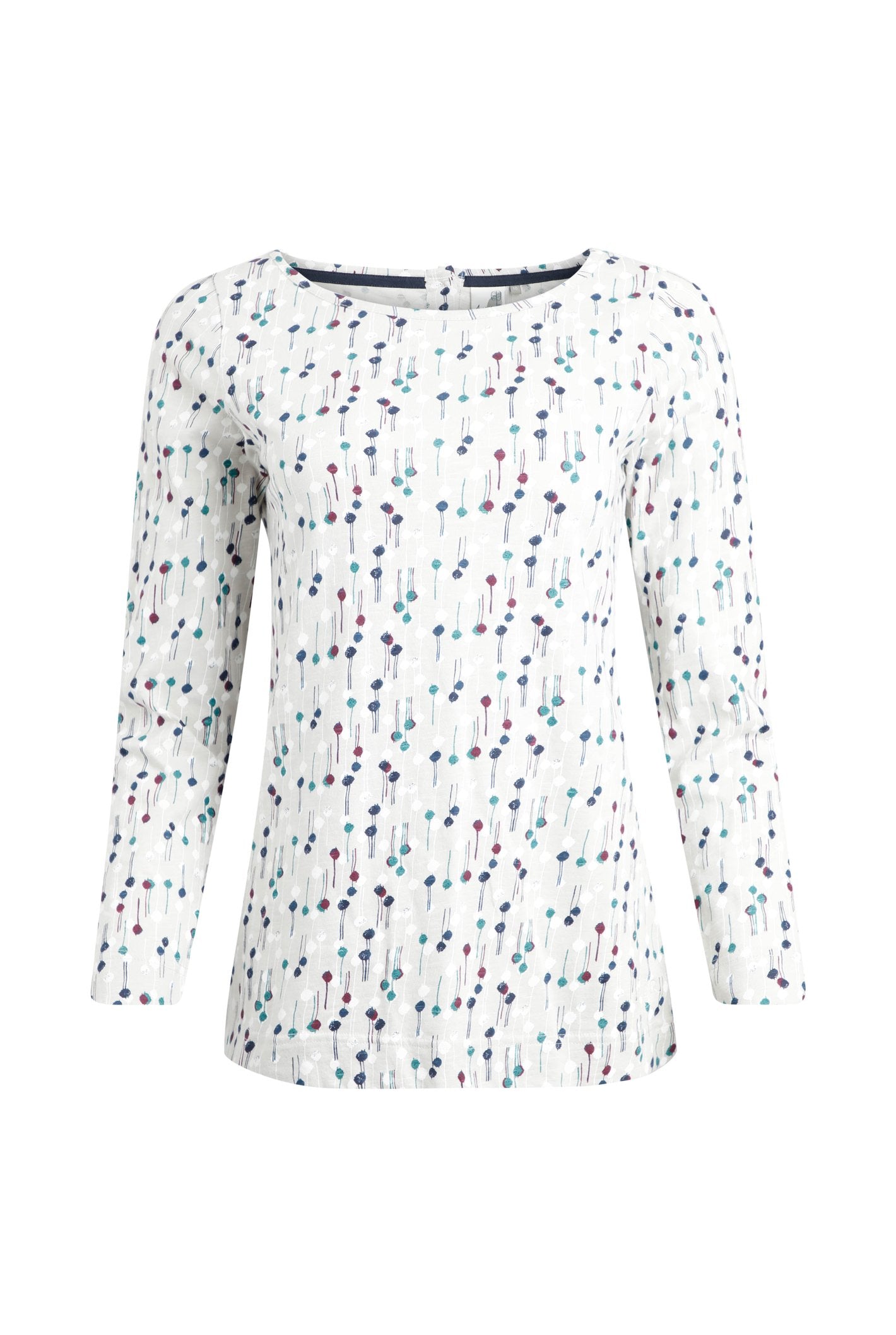 Weird Fish Tupelo Organic Printed Long Sleeved T shirt