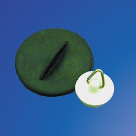 Small White Sink Plug