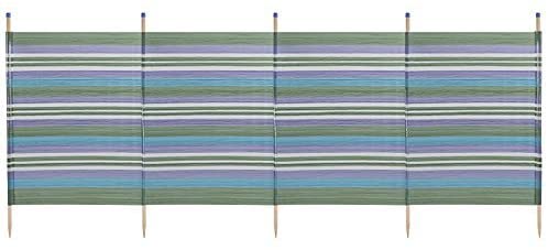 Yello 5 Pole Tall Windbreak Blue Stripe 1.5m High