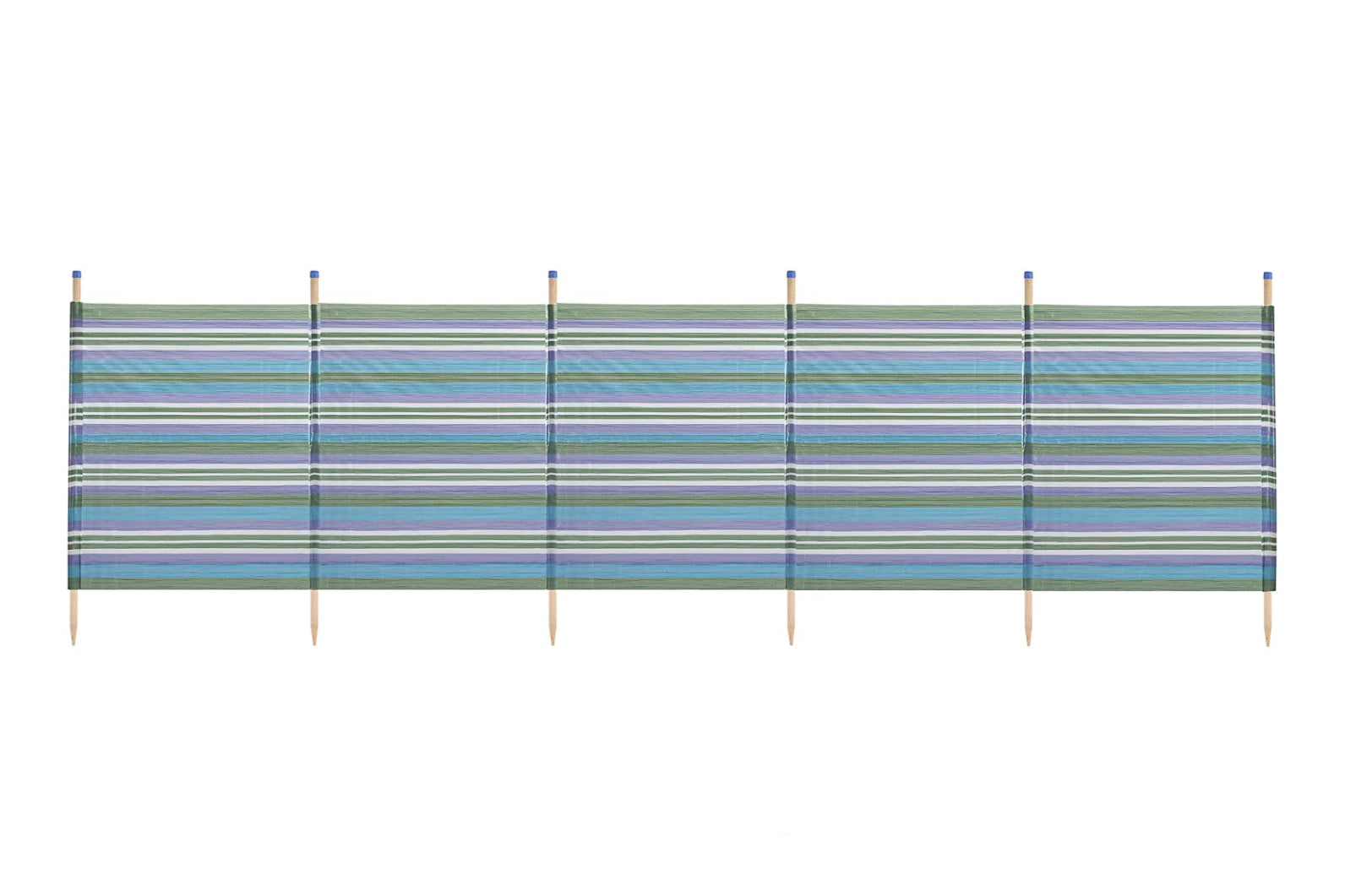 Yello 6 Pole Tall Windbreak Blue Stripe 1.5m High