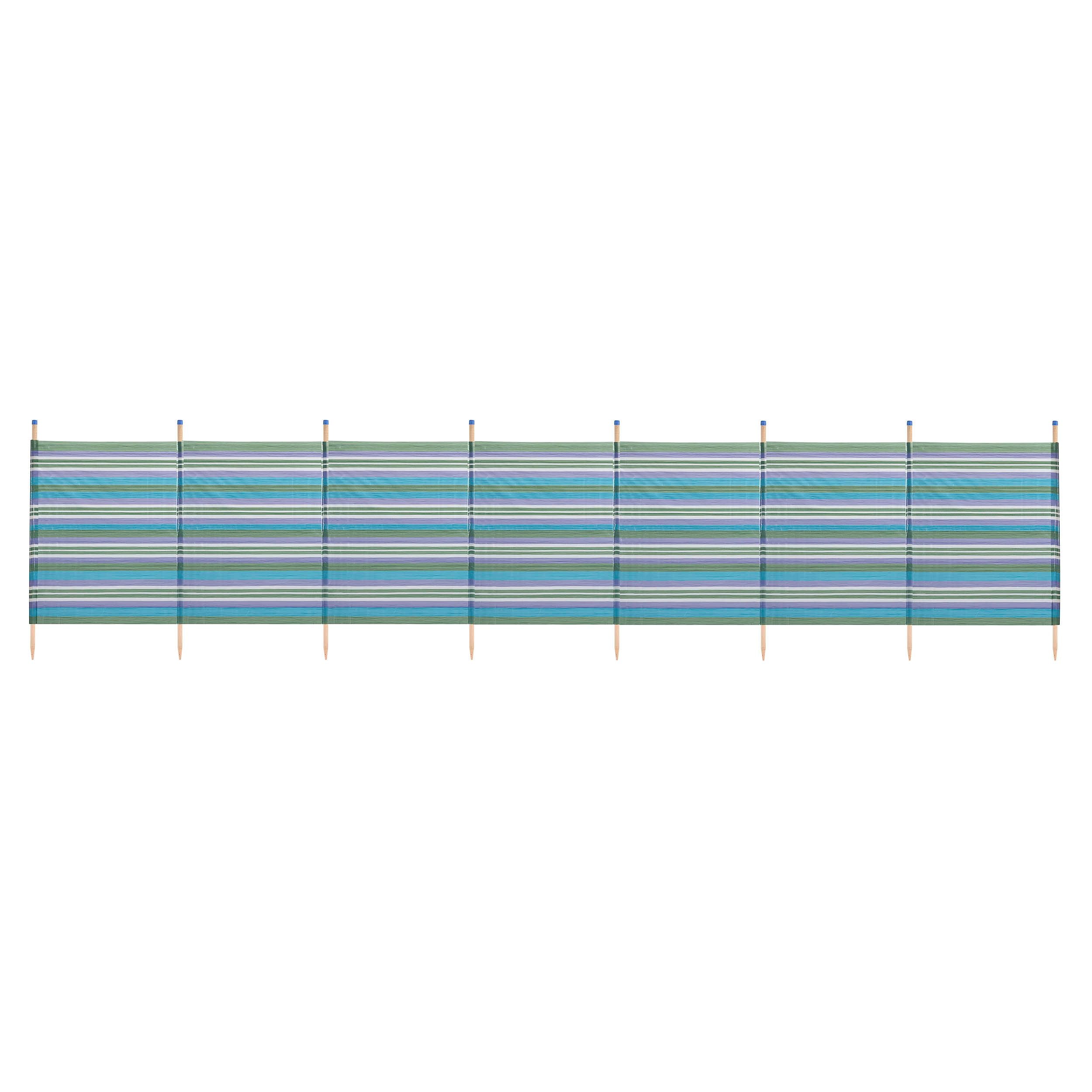 Yello 8 Pole Tall Windbreak Blue Stripe 1.5m High